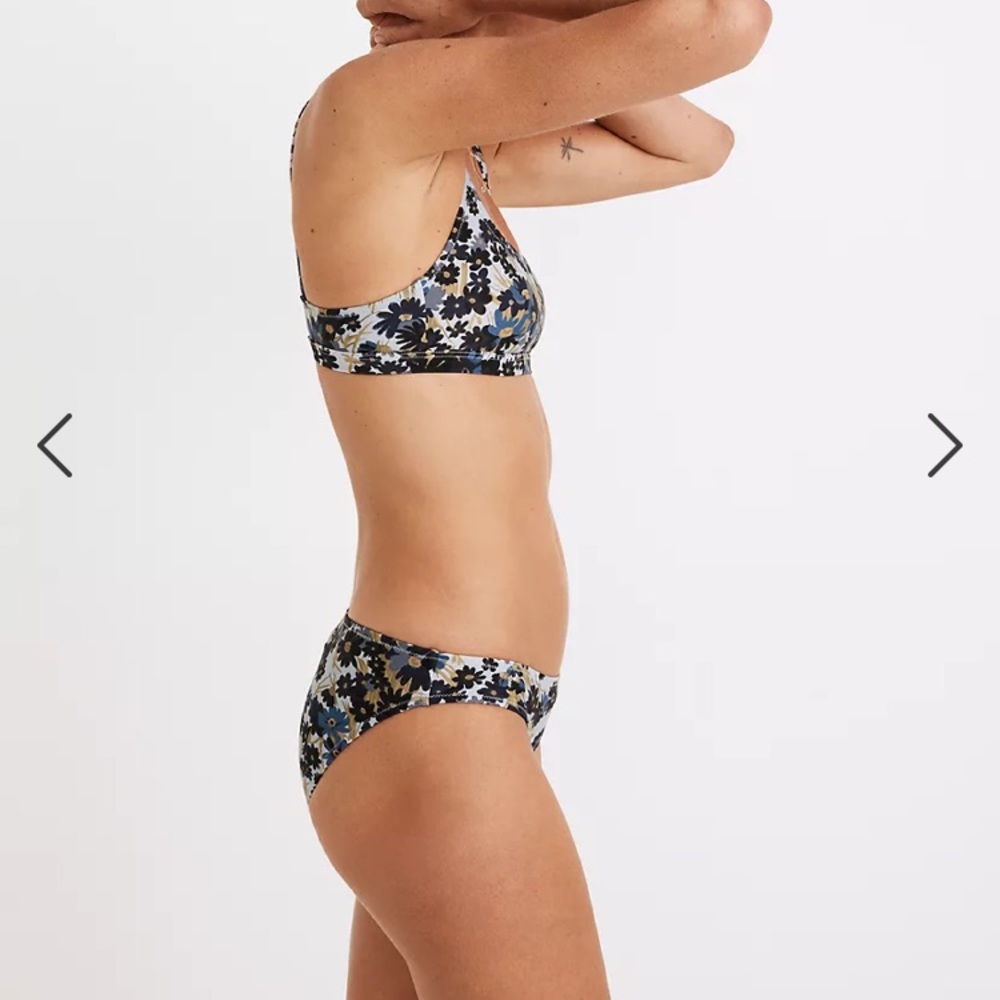 Madewell Second Wave Bikini in Daisy Reverie - Picture 2 of 9